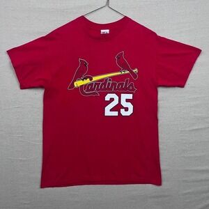 Vintage 90s Majestic MLB St. Louis Cardinals McGwire #25 Single Stitch Tee Shirt
